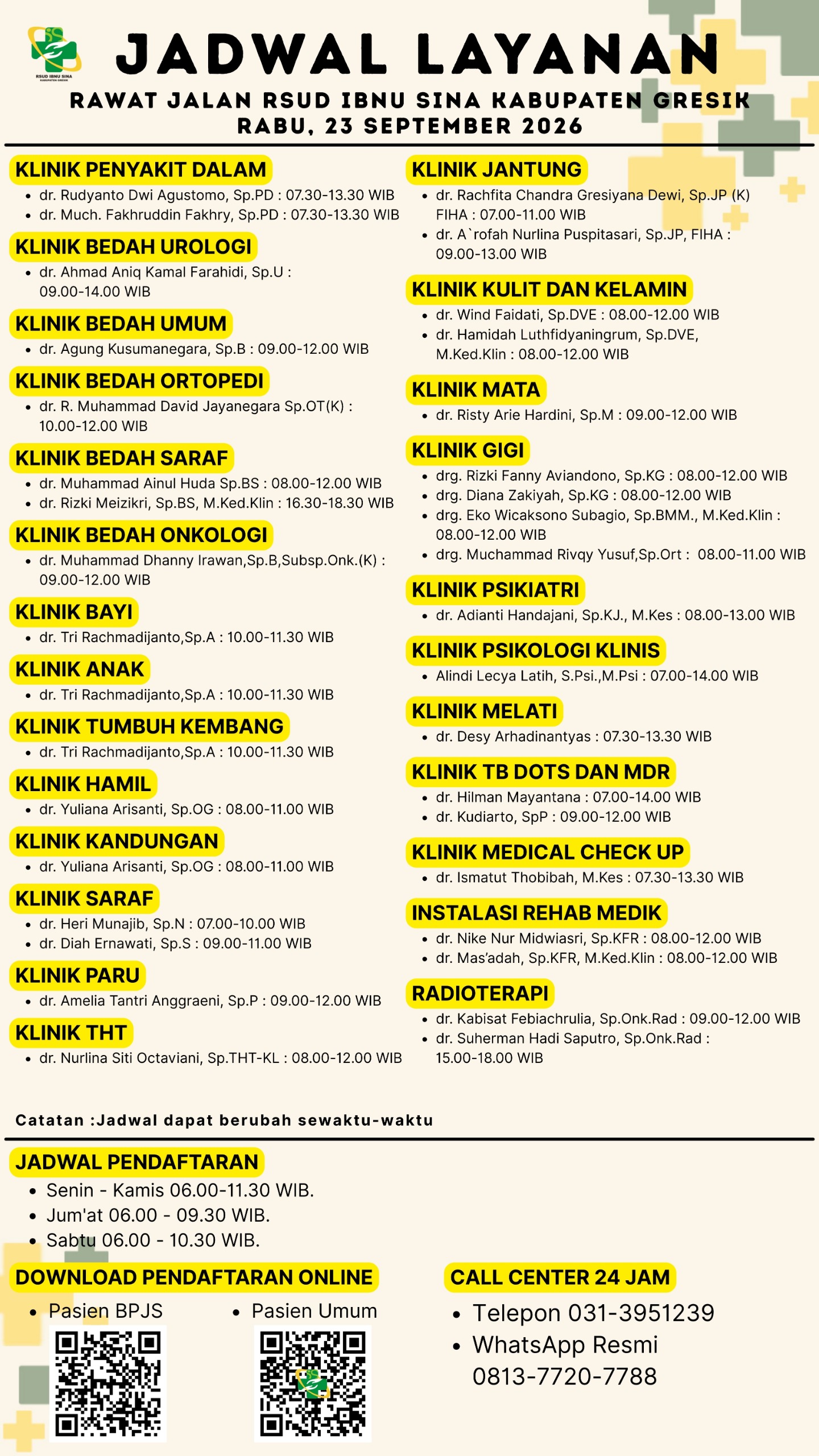 Jadwal Dokter
